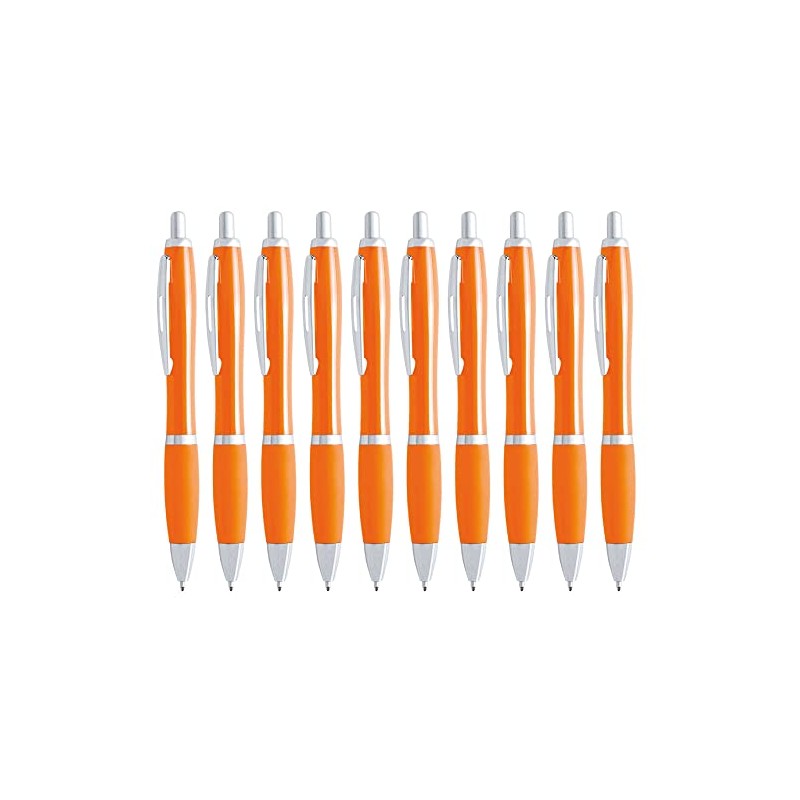 presents & more Ballpoint Pen, Orange, 10 Count (Pack of
