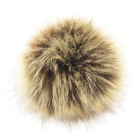 Furling Pompoms DIY Faux Fur Fluffy Pompom Ball for Knitting Hats,Bags, Keychains,Shoes 3.9in Pack of 12pcs (Popular Mix)