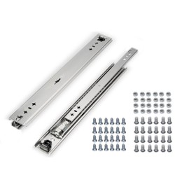 Heavy Duty Drawer Slides 20 Inch Truck Bed Slide Out Fridge Slide Truck Bed Drawer Generator Slide Out Tray RV Drawer Slides Full Extension Tool Box Drawer Slide Heavy Duty 260 lbs Hardwares Included