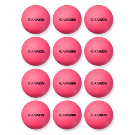 Cannon Sports 12 Pack High-Bounce Handballs - Bulk Pack for Training, Games, Recreational Sports, and Fetch Play - Durable Rubber High-Bounce Ball (Pink)