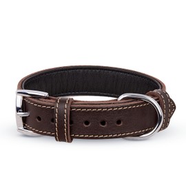 TORRUNA Soft Leather Dog Collar | Dog Collars for Small, Medium and Large Dogs | Durable Heavy Duty Dog Collars