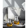 ZENS Design Glass Teapot with Infuser, 23 oz Small Loose