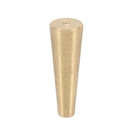 PATIKIL テーパー形状 ソリッド真鍮ストッパー 1/4"チューブ真鍮ストッパーラボプラグ 銅パイプ 密閉 コンデンサーメンテナンス用 1個