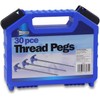 Leisurewize LW631 30-Piece Thread Peg Set – Ground Twisting Pegs