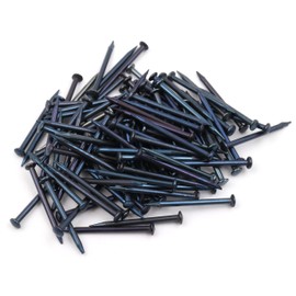 Design61 100x Steel Pins Skirting Board Pins Nail 2.0 x 23 mm Lens Head Blue