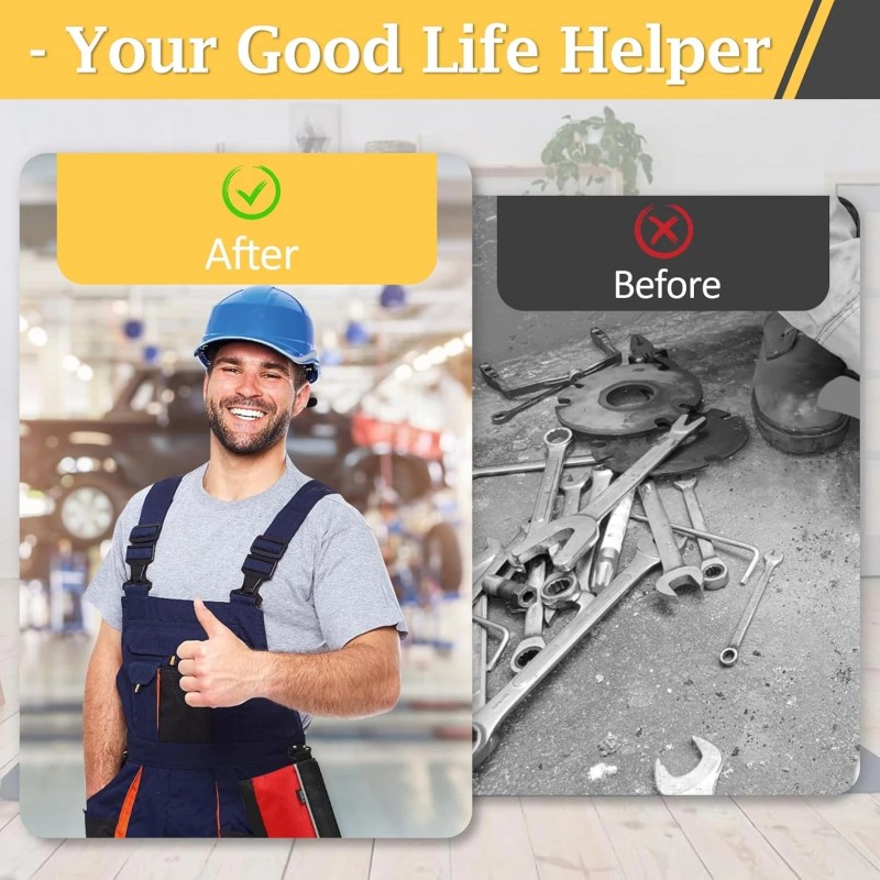 COIDEA 4 Pack Tool Pouch, Small Bag with Zipper, 1680D