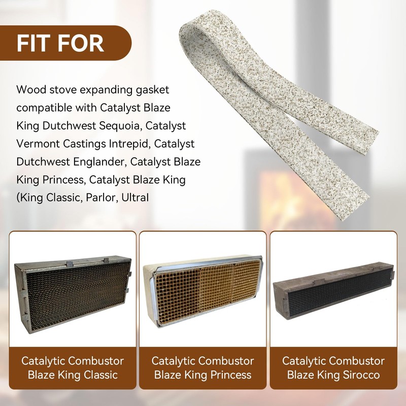 KEYDINHT Interam Gasket for Catalytic Combustors as Blaze King/Vermont Casting
