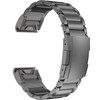 MaKTech Titanium Band for Garmin,26mm Three-Piece Metal Bracelet Strap with