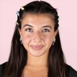 Scunci Kids Mini Claw Clips – 8-Piece Set, Matte Pastel Hair Clips for Girls, Tiny Hair Claw Clips for Styling, Half-Up Looks & Braids, Non-Slip Grip, Lightweight & Comfortable for All Hair Types