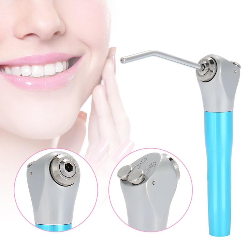 Dental Air Water Spray Triple 3-Way Dentist Syringe Handpiece (Blue)