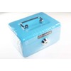 SHYH RU Metal Mini Safe with Key (Sky Blue)