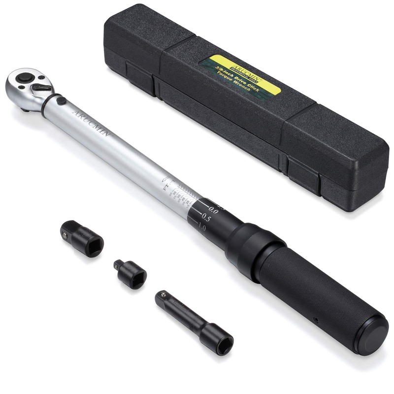 ARUCMIN 3/8-Inch Drive Click Torque Wrench (10-100 ft.-lb./15-135 Nm) Dual-Direction