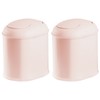 mDesign 2 x Mini Plastic Swing Top Bin - Pack