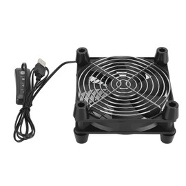 120mm PC Fan, 5V USB Power Computer Case Fan with 3 Speed Adjustable, for Tablet TV Receiver Router