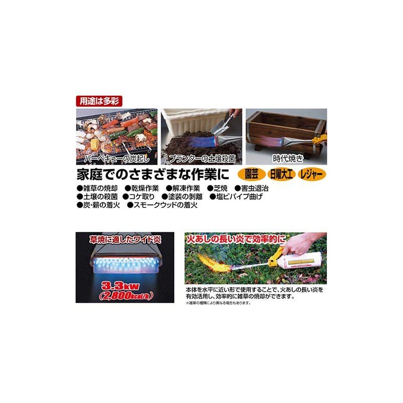 Shinfuji Burner KB-800 Grass Burner, Screw-In Type, Handy