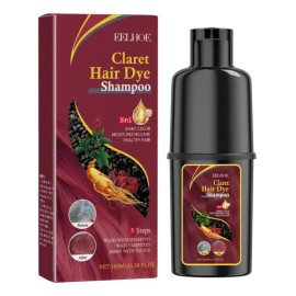 Champú Teñir Cabello Negro Eeloe Rojo Vino