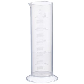 Vitlab Polypropylene Measuring Cylinder, Low Shape, Round Base, 1000 ml Capacity