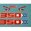HONDA ATC350X 1986 TANK FENDER DECAL GRAPHIC SET (#*H30)