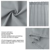 PiccoCasa Blackout French Door Curtain Panel - Blackout Door Curtain