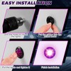 50 Pcs Trailer Side Marker 3/4 Round Led Light 12v