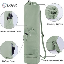 UOPR Yoga Mat Bag Yoga Mat Case Adjustable Strap Yoga Mat Storage Yoga Work Mat Bag Gym Bag with Zipper Drawstring Sports Gym Competition Travel Exercise Yoga Mat Holder for Training Gym Fitness