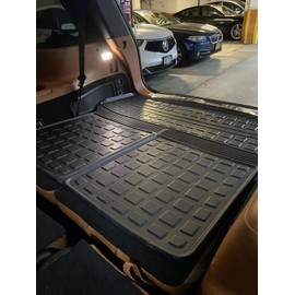 EACCESSORIES EA Cargo Liner - Trunk Mat for Lincoln Aviator 2020-2025 – Weather-Resistant Trunk Mats for Cars with Raised Lip – Non-Slip Car Trunk Mat Tray Pad Boot – Laser Pre-Cut Design