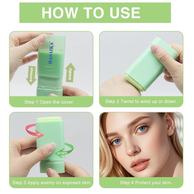 HASAIKA® Sun Protection Stick for Face, Moisturising Sun Stick, Sun