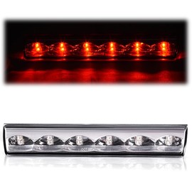 PIT66 LED 3rd Brake Light Compatible with Truck Cap Topper Leer Are Century LED Recessed Cargo Light Parking Light Third Brake Light Lamp AT-LED-36R Chrome Housing Clear Lens
