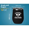 Pickleball Black Edition Wine Tumbler 12oz - Where paddles meet