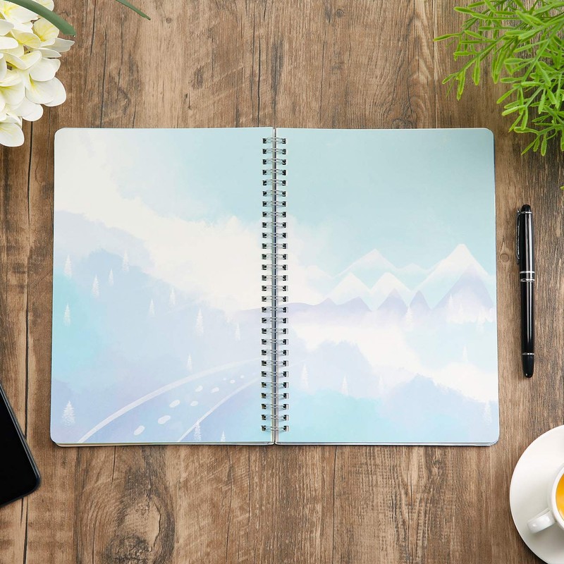siixu Spiral Journals for Writing, Color Illustration Notebook With an