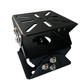 Rosebe Security Camera Pole Mounting Hardware Stay [Black] Security Camera Housing Bracket Surveillance / Security Camera Angle Adjustment Bracket 1+1