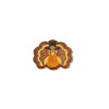 Thanksgiving Christmas Turkey Sparkle Holiday Gobble Patch, Iron On/Sew On