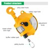 YJINGRUI Retractable Spring Balancer 1~3kg(2.2~6.6lbs) Hanging Tool Spring Balancer Balancer
