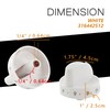 GYOFFULL 316442512 Stove Knob White Gas Oven Range Control Assembly