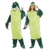 NAFLEAP Wearable Blanket Hoodie Women Dinosaur Onesie Adult Costume Sleep