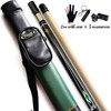 Tai ba cues 2-Piece Pool cue Stick + Hard Case,
