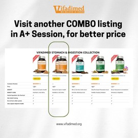 VIFADIMED VIFADIMED Stomach Plus - for Stomach, Gastritis, Stomach Lining Repair, Acid Reflux, Heartburn, Indigestion, with Galangal, Dong Quai, Cinnamon & Magnolia-90capsules