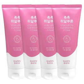 Happy Bath Moist Hyaluronic Acid Hydrating Cleansing Foam 200ml x 4