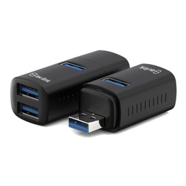 AV:Link | 3-Port Mini USB Type-A Hub for Effortlessly Expanding your USB-Slots with High-Speed Data Transfer Rates | Supports Transfer Speeds Up To 5Gbps (USB3.2) & 480Mbps (USB2.0)