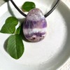 Steinfixx® - Gemstone Pendant Made of Genuine Chevron Amethyst |