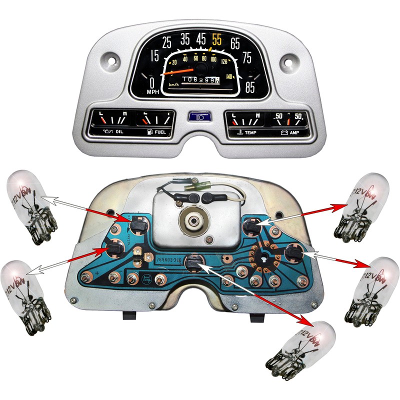 Dash Magnum Cluster Bulbs - 5 Watt T3 1/4 Wedge