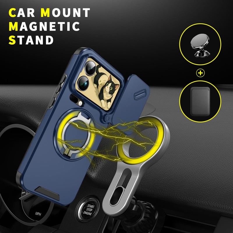 MRRSIWEI for Xiaomi 17 Pro Max Case with Slide Camera.Slide