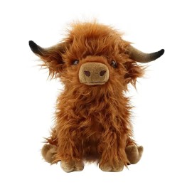 Unknown Source NIB Highland Cow Plush Toy 11'', Cute Highland Cattle Cow Soft Stuffed Animal
