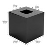 QWORK® Modern Acrylic Tissue Box Cover 14 * 14 *