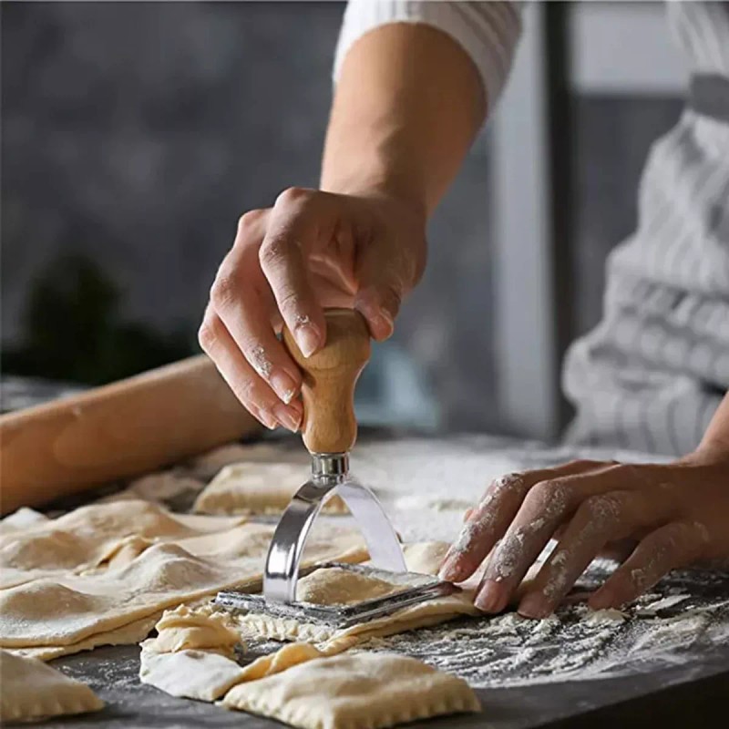 Lecute 2 Moldes Cortador Masa Galleta Reposteria Cocina Acero Inox