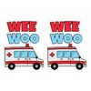 Wee Woo Ambulance Funny Paramedic - Sticker Graphic - Decal