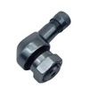 1x Motorcycle Aluminium Angle Valve Grey Anthracite 11.3 mm Valves