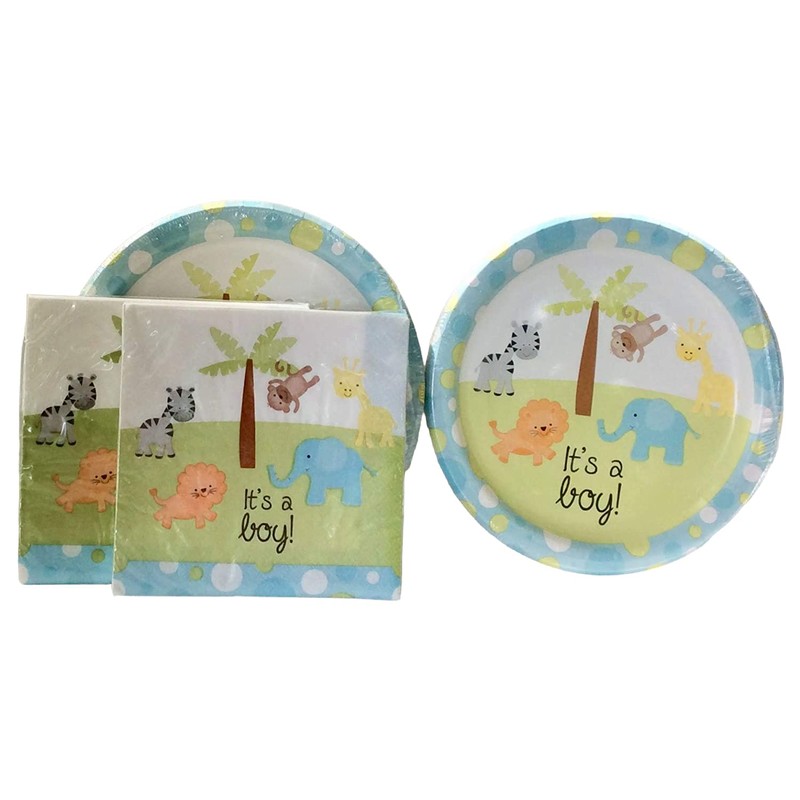 Greenbrier It's a Boy! Baby Shower Paper Plates & Napkins