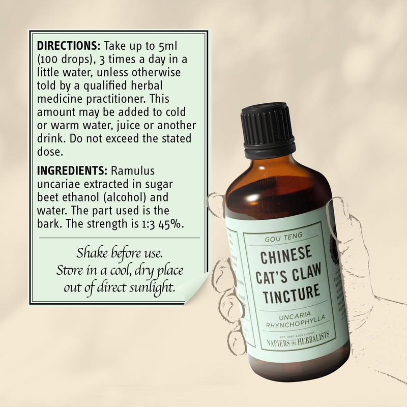 Napiers Gou Teng Tincture (Ramulus uncariae/Uncaria rhynchophylla) - Herbal Supplement