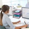 4 Tier Pack Stackable Tray Office Desk Organizer File and